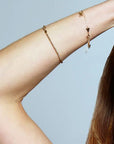 Adina Reyter Bead Chain Bracelet on wrist