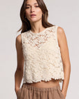 Simona Lace Shell Top front
