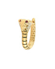 Single King Cobra Hoop Earring by itself