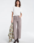 The Mischa Super High Rise Wide Leg Jean full body front