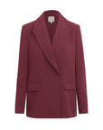 Maroon blazer on a white background