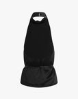 Black apron on a white background