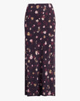 Floral patterned skirt on a white background front view