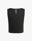 The Linen Abby Top by itself back
