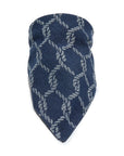 denim print hankerchief on a white background