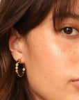 Margaux 1" Hoops on model