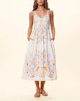 Maryam Midi Dress front, hands in pockets