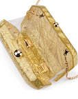 Mateo Metallic Clutch open