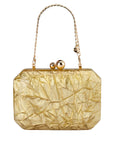 Mateo Metallic Clutch with top handle