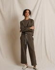 Nell Travel Crewneck Sweatshirt full body front, arms crossed