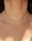 90s Baby Chain Necklace on model
