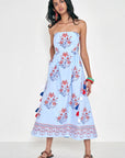 Simona Dress full body front view on model