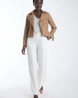 Vida Trench Jacket front view on model
