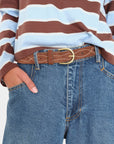 Laredo Belt close up on model