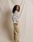 Ximena Stripe Sweater Top side view