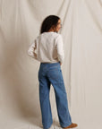 Ziggy Inside Out Sweatshirt Whitecap Grey back view