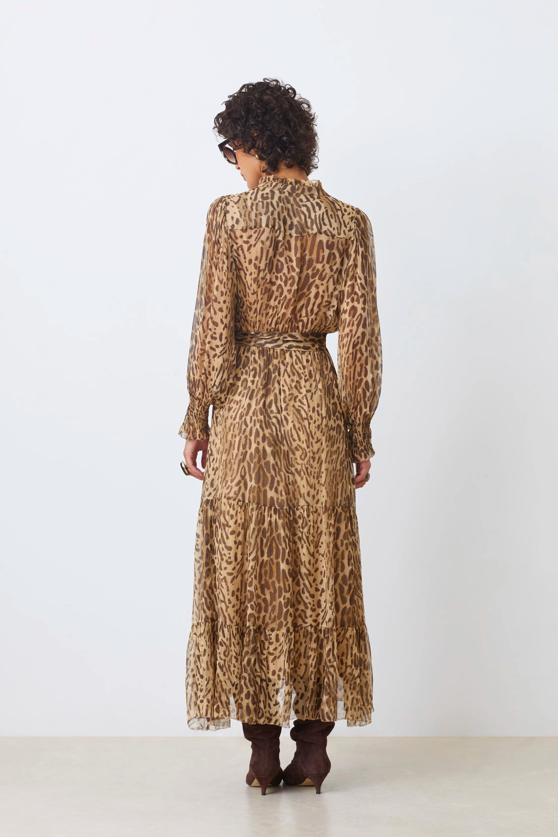 Cosmos Leopard Dress back