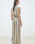Loane Short Striped Top full body back