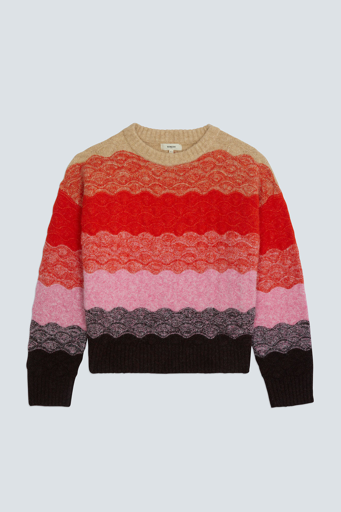 Panayo Sweater front view on white background