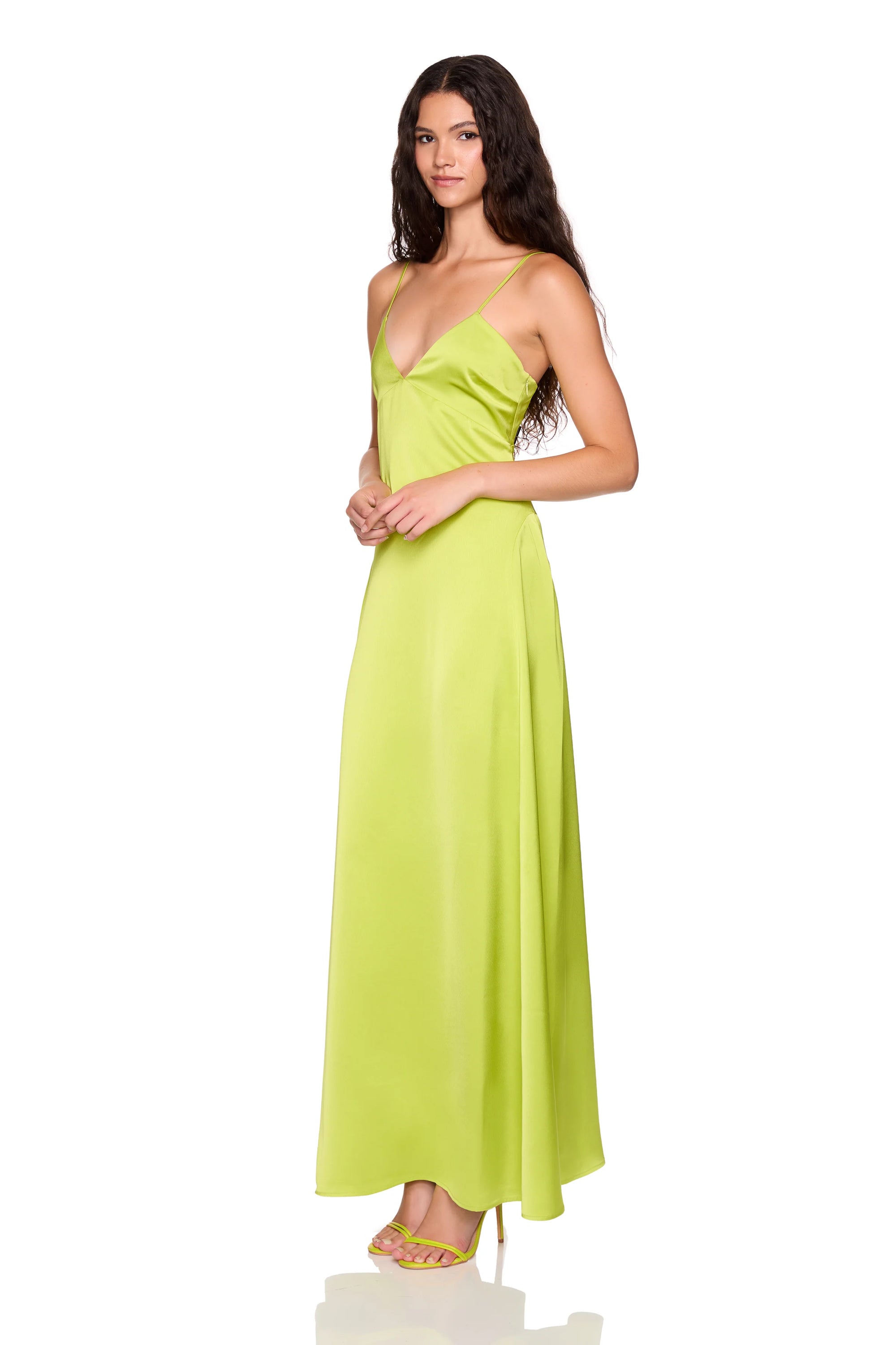 Satin Slip Dress side view