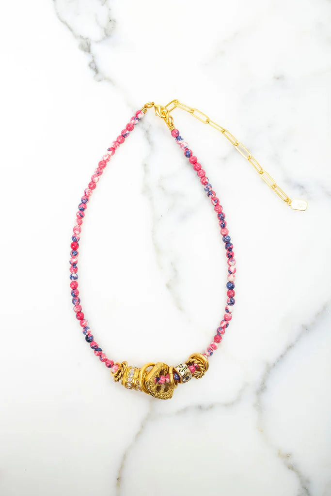 Ines Necklace on marble counter