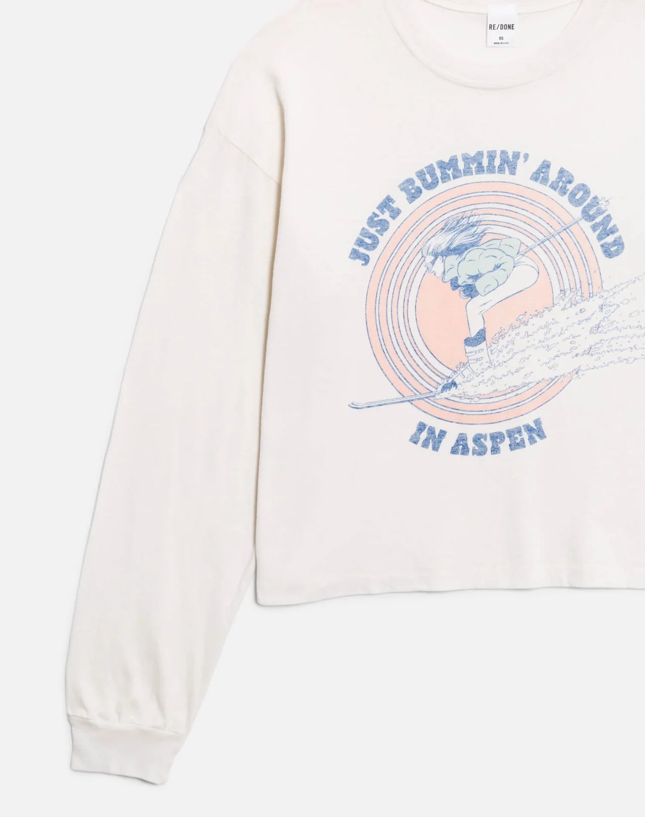 Boxy Boyfriend Ski Bum Long Sleeve sleeve close up