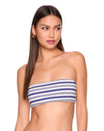 Stripe Swim Bandeaux front view