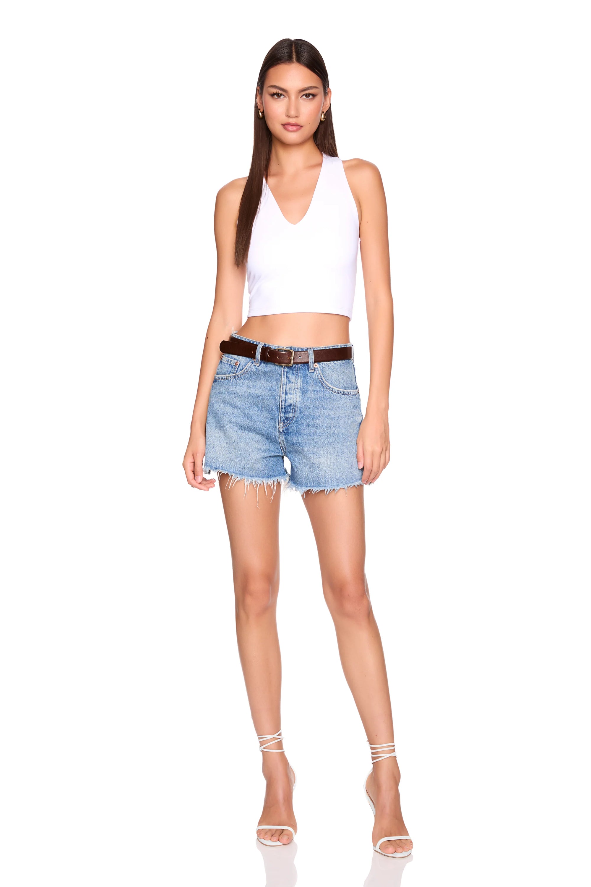 Urban V Neck Tank full body front