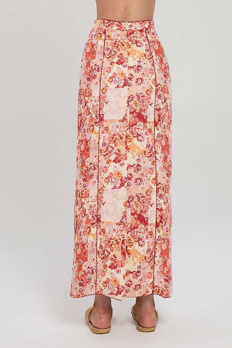 Selca Midi Skirt close up back