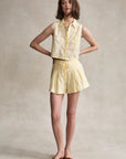 Katja Top Plaid and Aster Short full body front