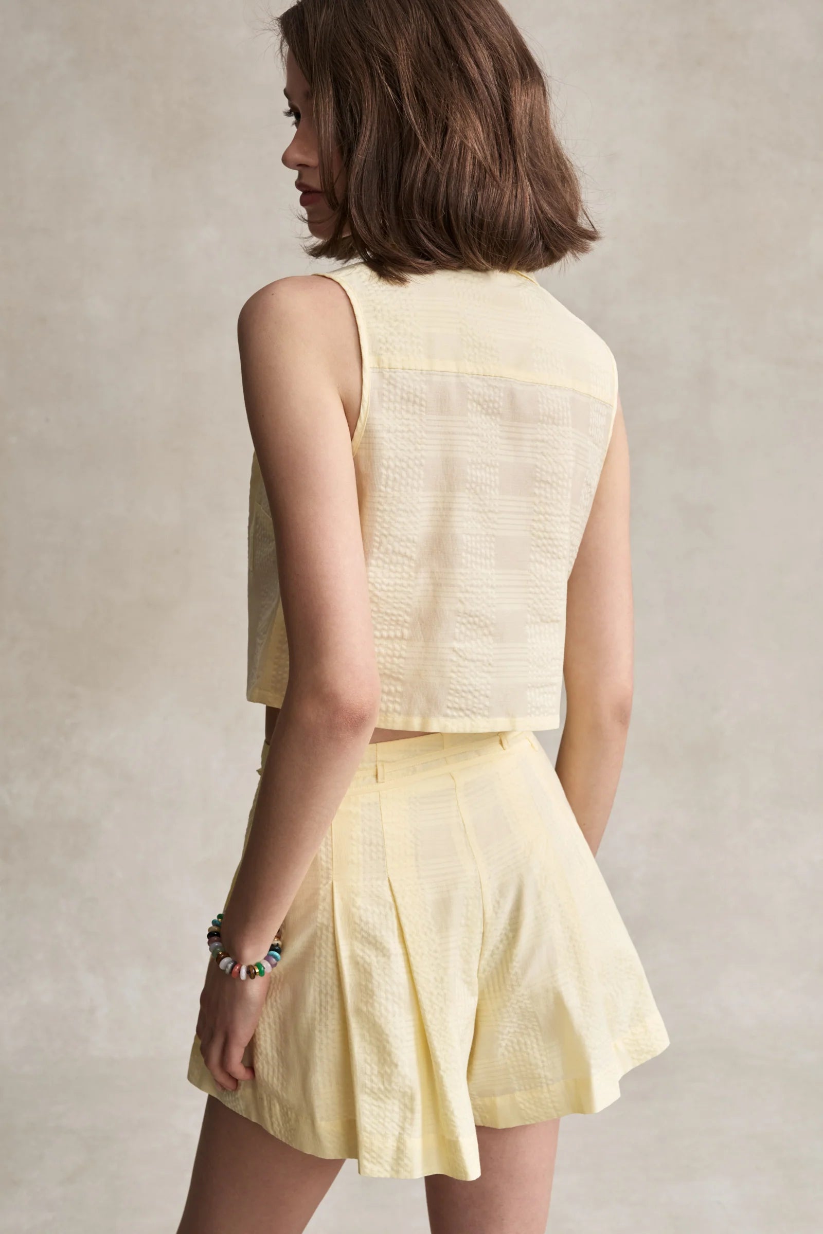 Katja Top Plaid and Aster Short back