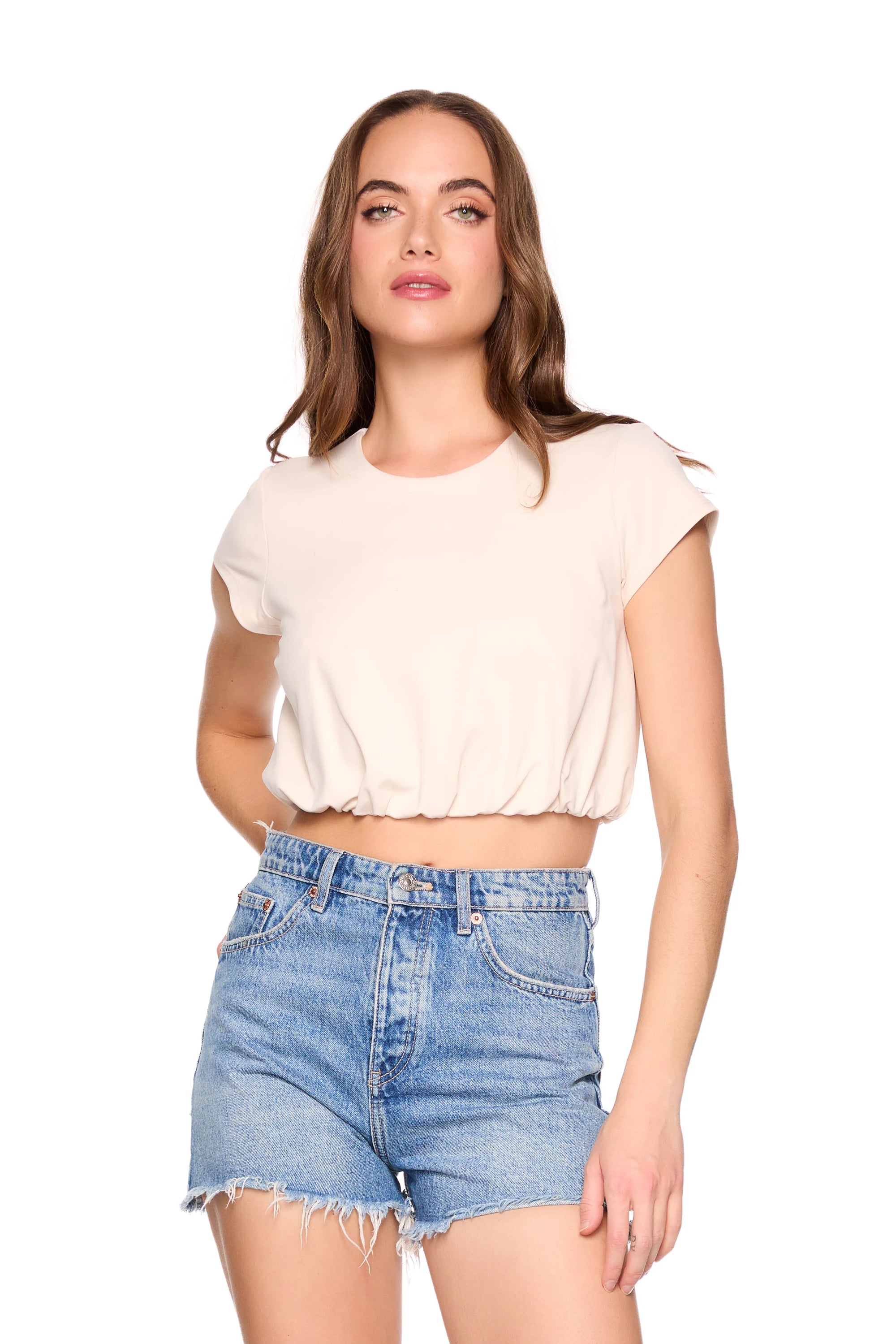 Crew Blouson Top front