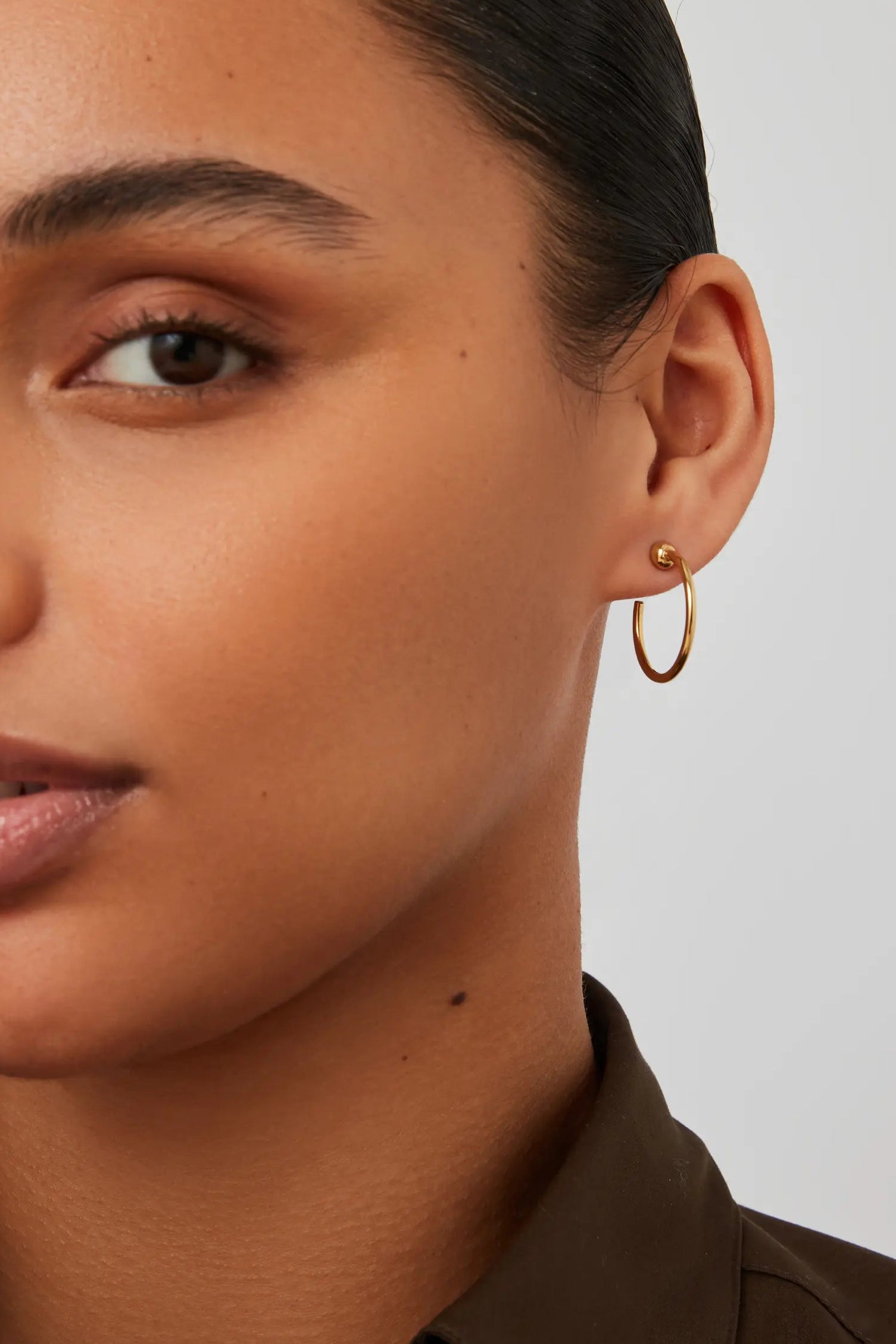 Mini Icon Hoops on model