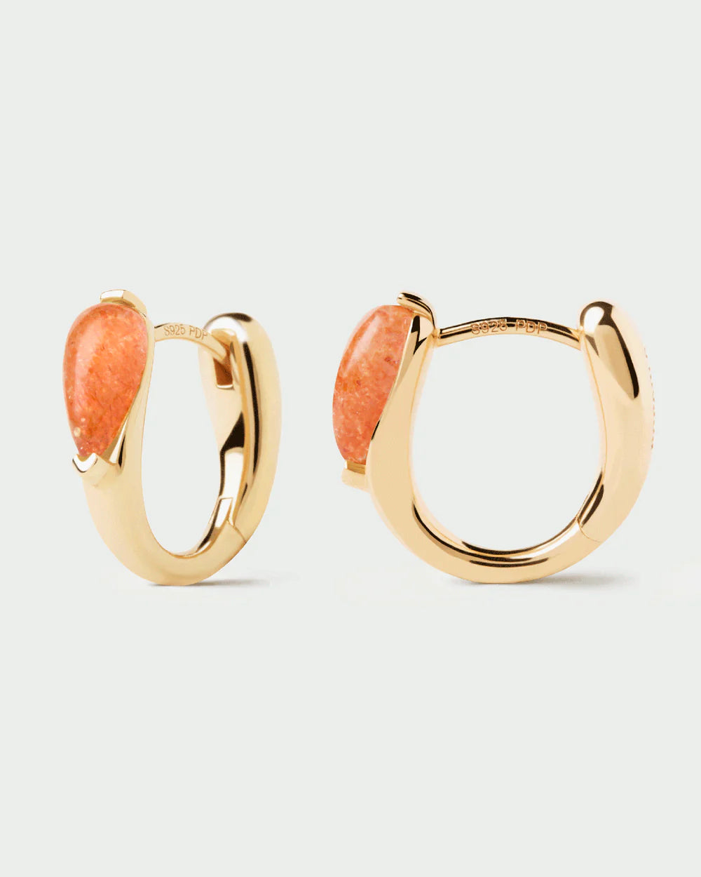Sunstone Isla Hoops close up