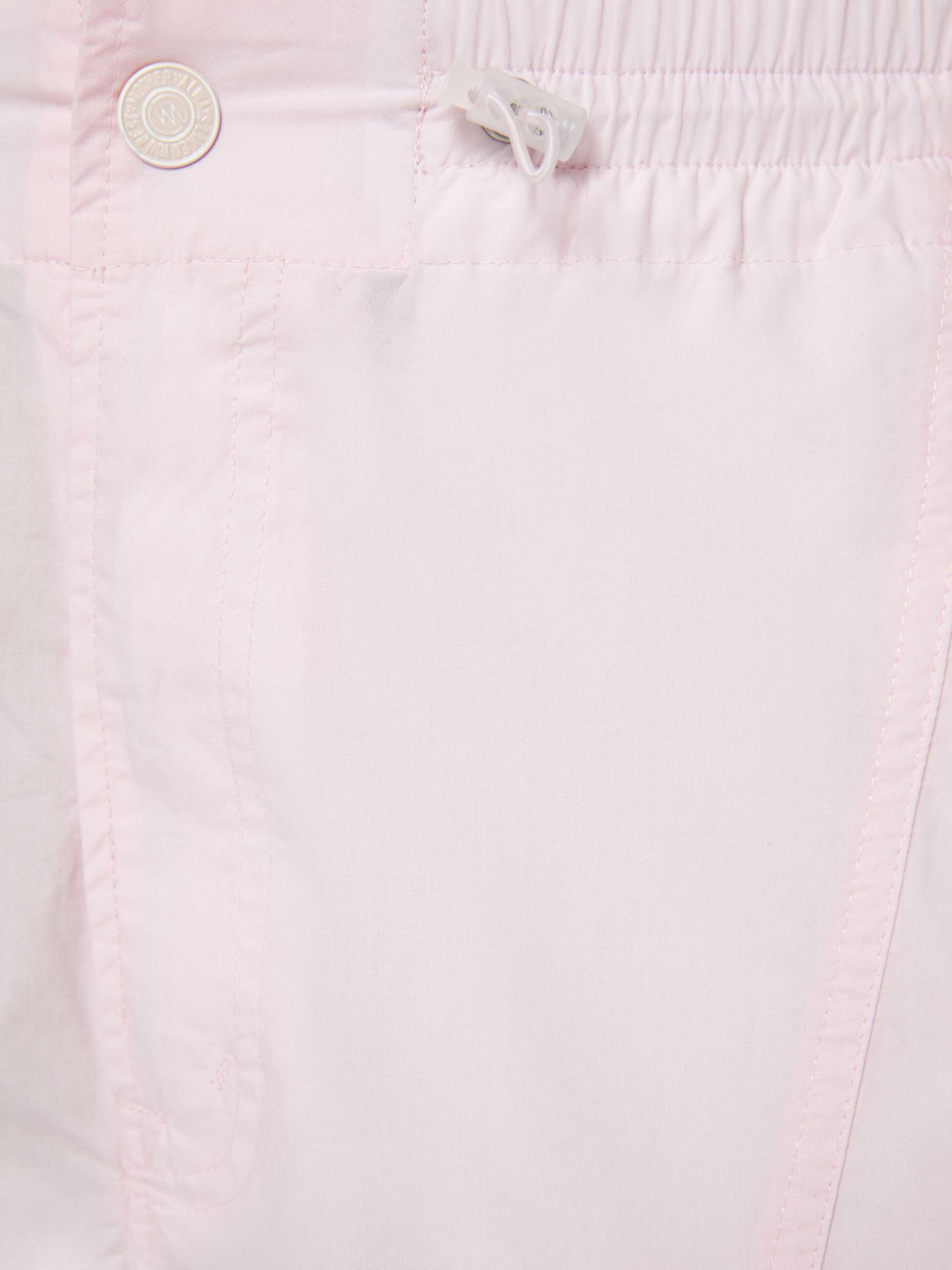 The Seamed Skydiver Flood super close up front drawstring detail