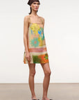 Laura Linen Mini Dress full body front/side