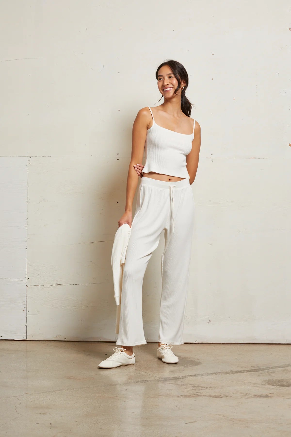 Sophie Sweater Rib Cami full body front