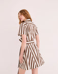 Lagos Dress back and partial side view on model