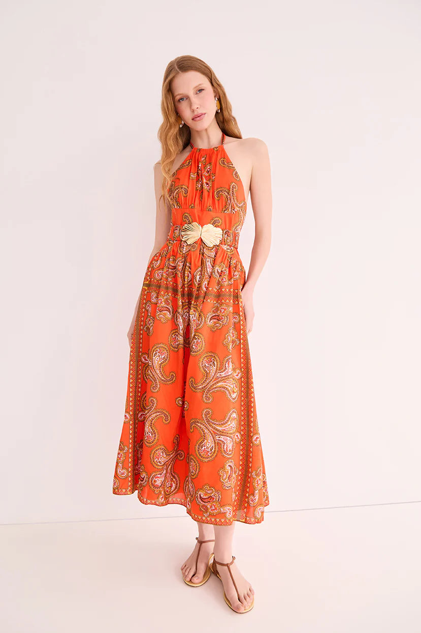 Dena Dress full body front view on model
