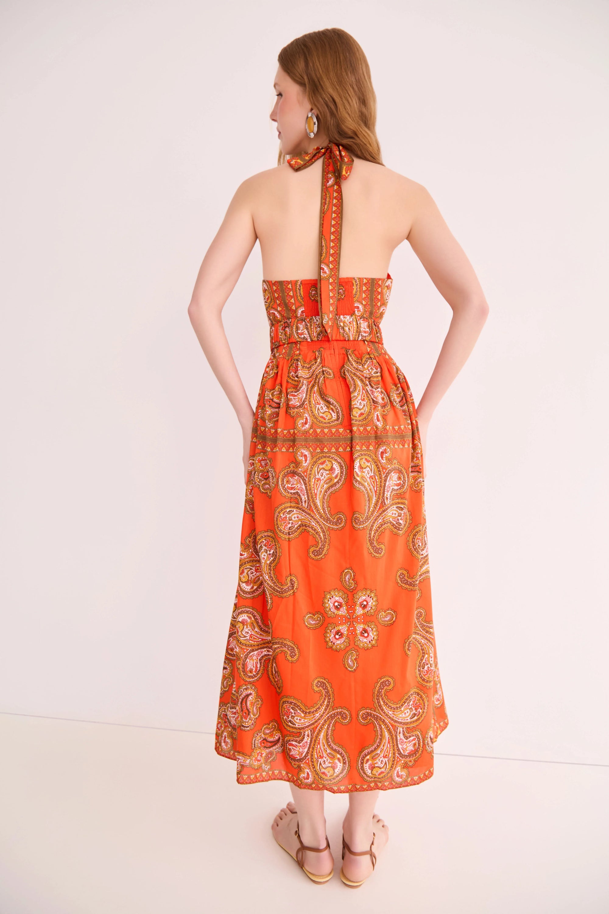 Dena Dress full body back view on model