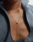 Tiger Eye Stella Necklace on model