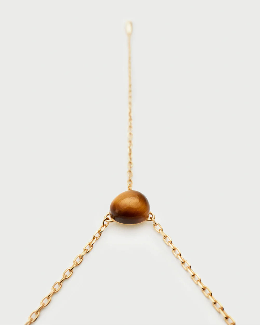 Tiger Eye Stella Necklace super close up gemstone detail
