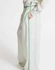 Wilson Pinstripe Pant closeup side
