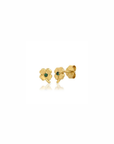 Get Lucky Emerald Stud Earrings side by side