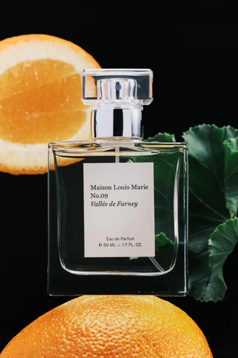 Eau de Parfum No.09 Vallee De Farney 1.7oz with oranges