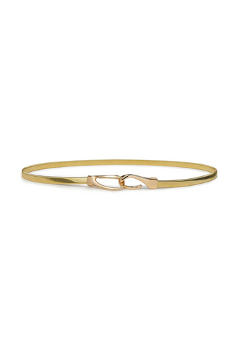 Lele Sadoughi Stretch Chain Belt by itself