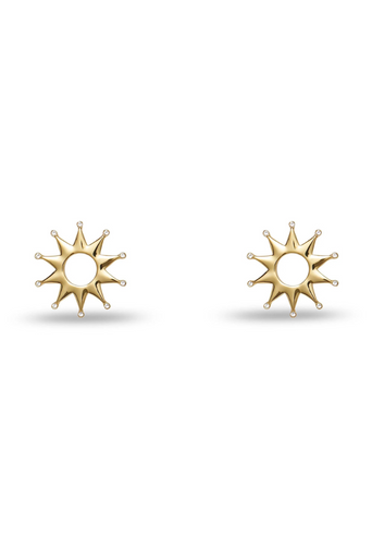 Lele Sadoughi Sun Crystal Stud Earring by itself