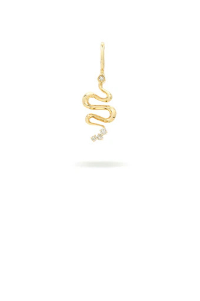 Adina Reyter Year of the Snake Diamond Mini Bead Charm close up
