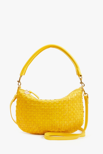 Clare V Petite Moyen Messenger Snapdragon by itself front