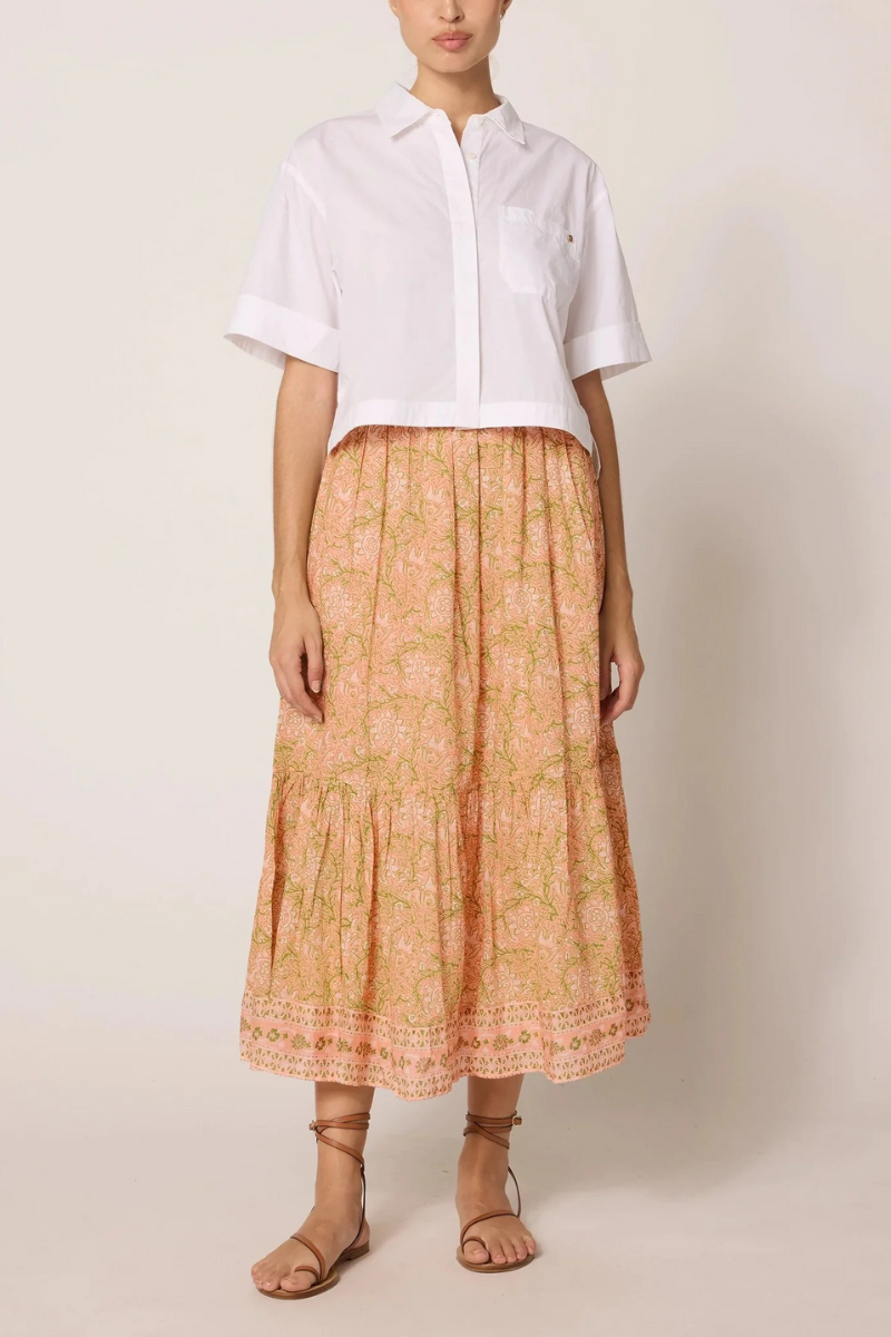 Cleobella Charlene Print Ankle Skirt full body